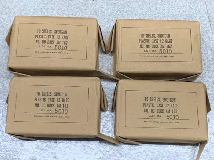 12ga 00 Buck Vietnam vintage Remington XM 162 10rds sealed package ...