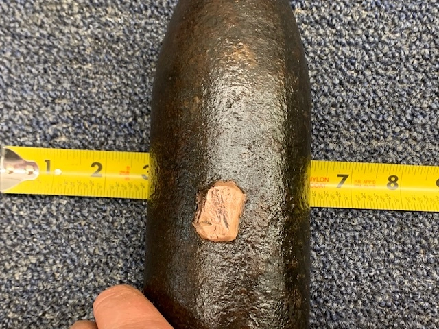 ORIGINAL BRITISH 3″ ARMSTRONG ARTILLERY SHELL (INERT) - ows-ammo