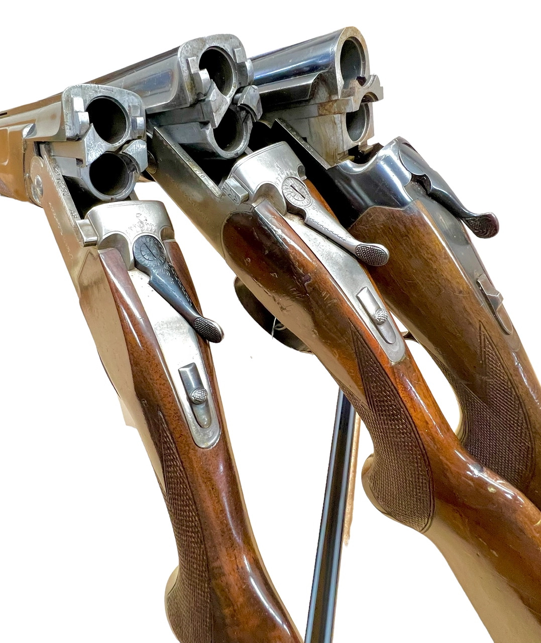 12ga Over/Under shotgun Spanish single trigger G-VG cond. Modified/IC - Image 5