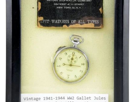 Gallet Decimal Stop Watch in nickel case