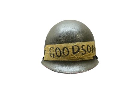 World War II era “Front Seam” M1 helmet in original condition